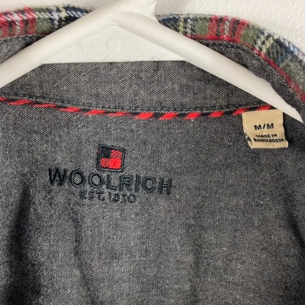 Woolrich Mens Plaid‎ Flannel Shirt M